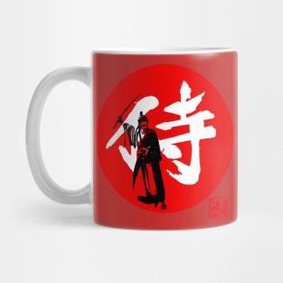 samurai kanji red Mug